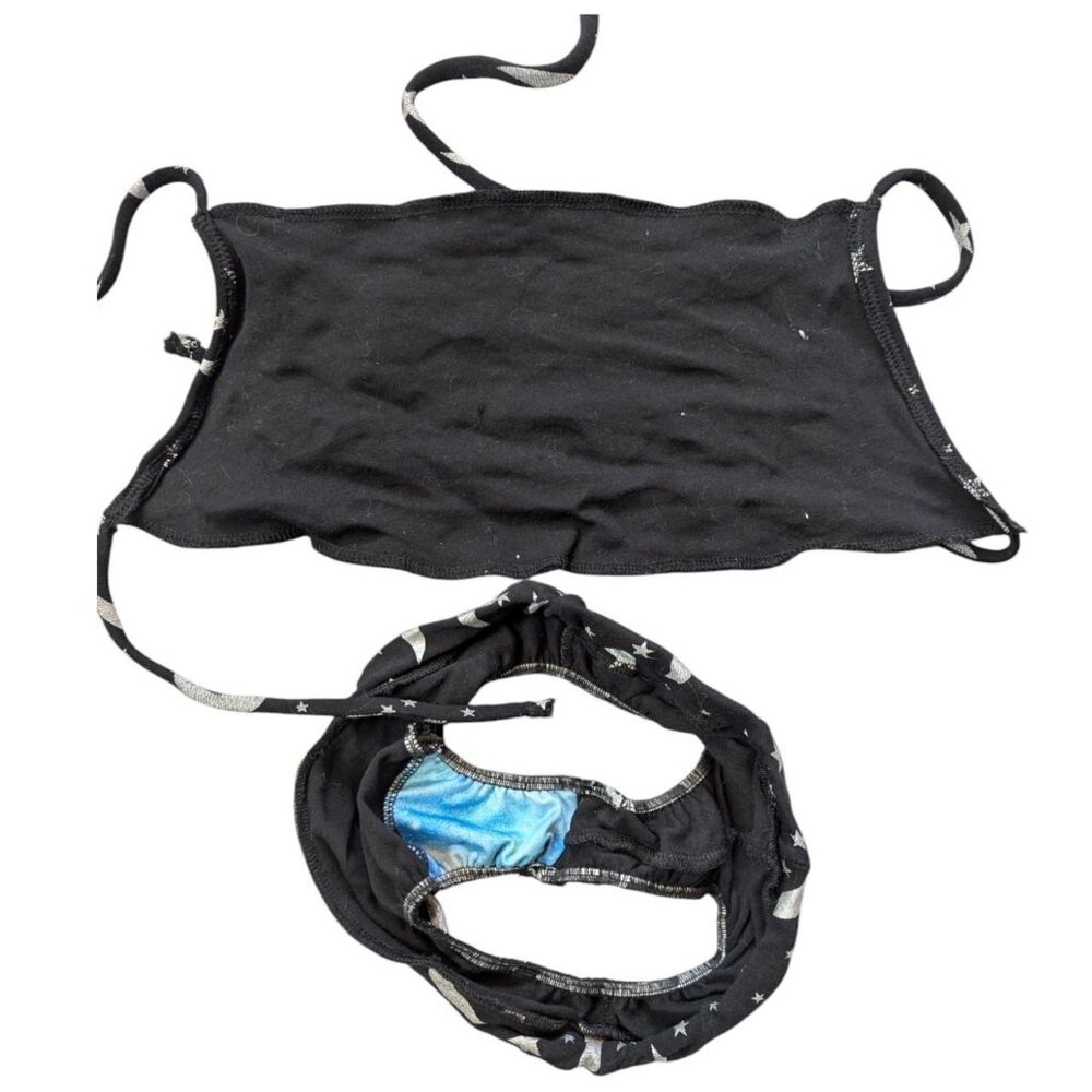 Witchy rave OOAK skirt set four piece stars and moon Size Small - Picture 3 of 6